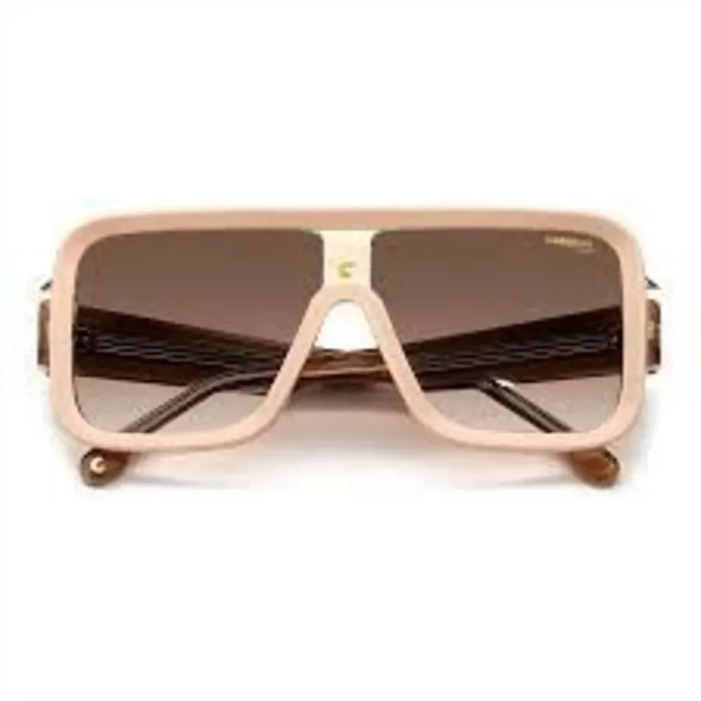Carrera Thick Frame Sunglasses Flaglab 14 Nude Pink Oversized Bold Streetwear